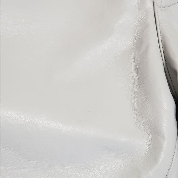 Agolde Lyle Low Rise Recycled Leather Pants In Wisp (Light Gray) Size 26 NWT - Picture 12 of 13